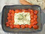 Feta rôtie aux tomates cerises confites