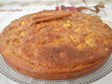 Gâteau aux pommes, noix, amandes, châtaignes et cannelle {Foodista Challenge #90}