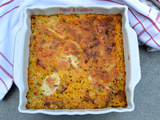 Gratin de riz express aux carottes et lardons