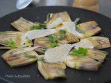 Salade d’artichauts poivrade au parmesan et basilic