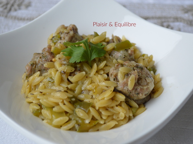 Pâte D'orzo Non Cuite. Recette De Risoni Aux Feuilles De Basilic