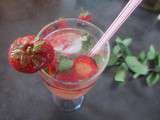 Coktail fraise menthe (sans alcool)