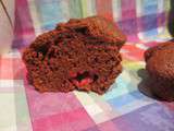 Muffins chocolat framboise