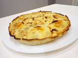 Tarte poireaux, lardons et fromage à raclette