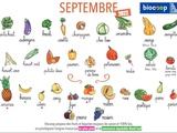 Calendrier des légumes et fruits de saison du mois de septembre