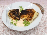Choudou® grillé et sauce au fromage blanc et aux épices