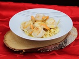 Coquilles Saint Jacques au beurre d’orange et spatzle