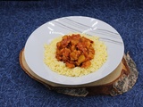 Courgettes au chorizo, sauce tomate