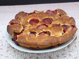 Gâteau brioché aux prunes