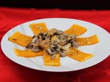 Poêlée de butternut rôtie, châtaignes et champignons