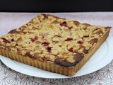 Tarte crumble amandes et fraises