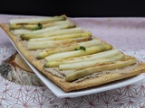 Tarte fine aux asperges grillées