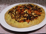 Tarte rustique d’automne carottes, panais et châtaignes