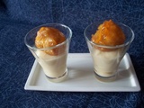 Verrine : crème angevine et mini choux caramélisés - Le blog de Michelle - Plaisirs de la Maison