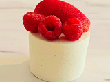Entremets framboise et vanille