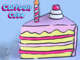 Gâteau Cartoon Cake en pâte à sucre