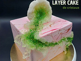 Gâteau Géode Cake avec cristaux de sucre