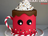 Layer Cake chocolat chaud de Noël