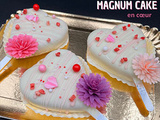 Magnum Cake en forme de Coeur