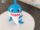 Modelage en pâte à sucre Baby Shark