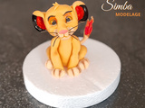 Modelage en pâte à sucre Roi Lion