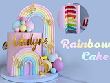 Rainbow Cake – Gâteau Arc en Ciel facile