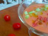 « Gazpacho » ou la soupe fraîche aux tomates et poivrons