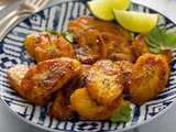 Bananes plantains caramélisées frites