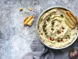 Houmous de haricots blancs, ail et fines herbes