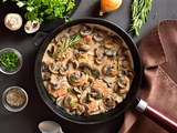Médaillons de porc avec sauce aux champignons