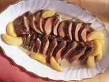 Selle de lièvre aux pommes Calvados