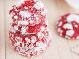 Petit red velvet crinckles cookies de Noël et leur printable