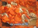 Aiguillettes de poulet & carottes au lait de coco