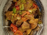 Bœuf aux poivrons au air fryer