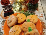 Citrouilles au skyr et vanille, coques en chocolat blanc