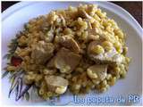 Coquillettes, poulet coco curry au Thermomix