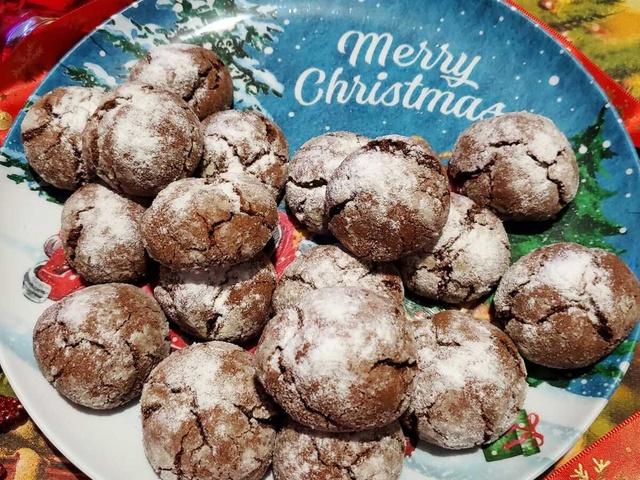 Biscuits Crinkles au chocolat : la recette facile