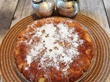 Gâteau aux pommes et sucre vanillé