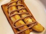 Gaufre banane rôtie