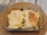 Gratin de crozets au jambon, brocolis et reblochon