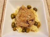 Lemon and olive chicken wirh couscous