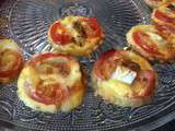 Mini tartelettes tomates cerise et chèvre