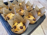 Muffins au sirop d'érable, flocons d'avoine et chocolat