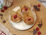 Muffins chocolat au coeur framboise au Thermomix