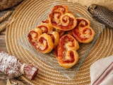 Palmiers chorizo comté