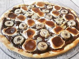 Pizza Nutella banane chamallow - Foodista Challenge#79