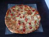 Pizza roquefort/poivron rouge