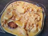 Pommes de terre, lardons, oignons à la tome fraîche au Cookéo