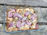 Poulet mariné au four