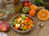 Salade de fruits estivale à la fleur d'oranger